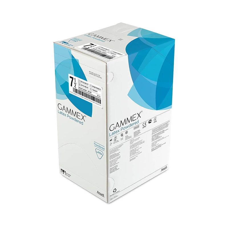 Gammex® Latex Powdered, Латексні хірургічні рукавички стерильні - опудрені 8.5